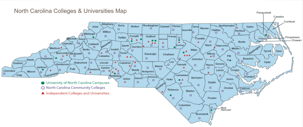 universities map