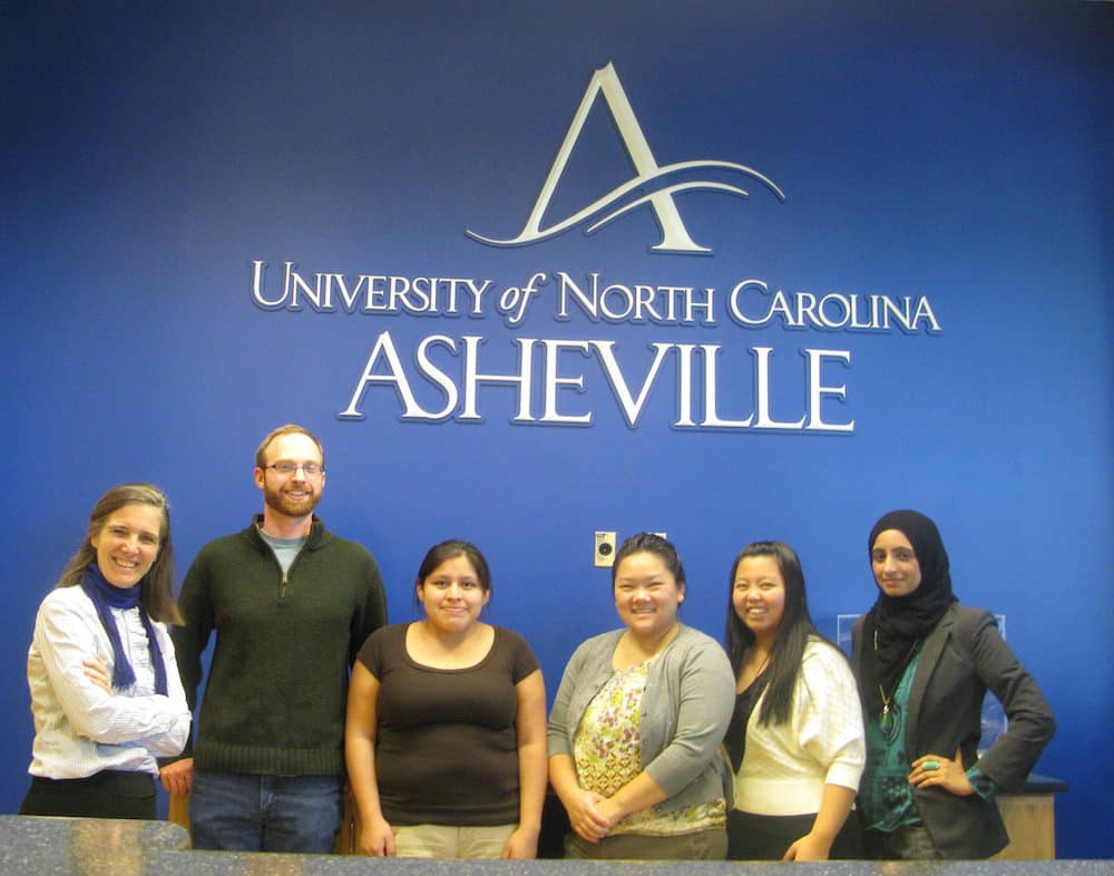 Deb Miles with students