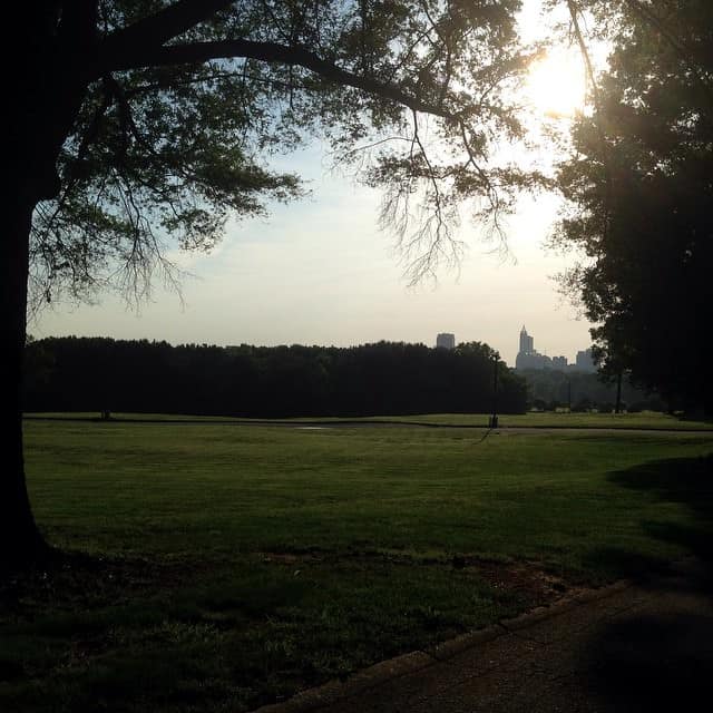 View of Raleigh from the historic Dorothea Dix Hospital campus (Credit: Alisa Herr / EdNC)
