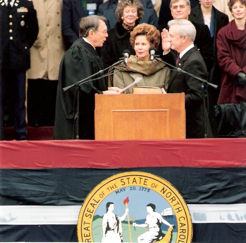 Hunt's swearing in.