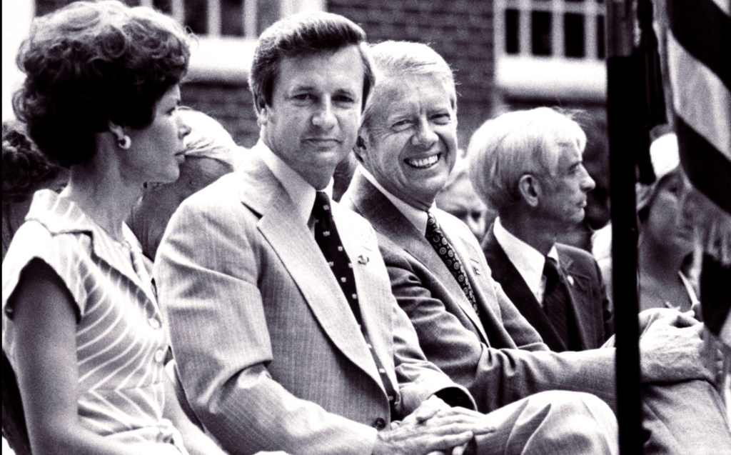 With Jimmy Carter.