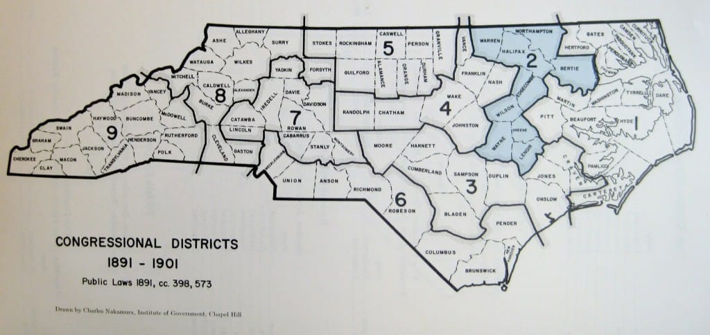 North Carolina Congressional Districts, 1891-1901