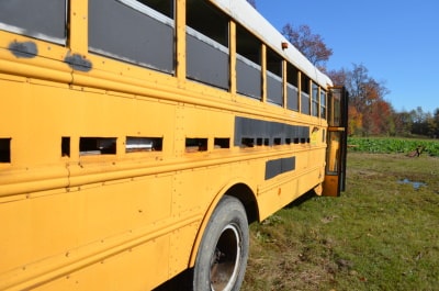 Bus beehive at farm (Photo Credit/Alex Granados)