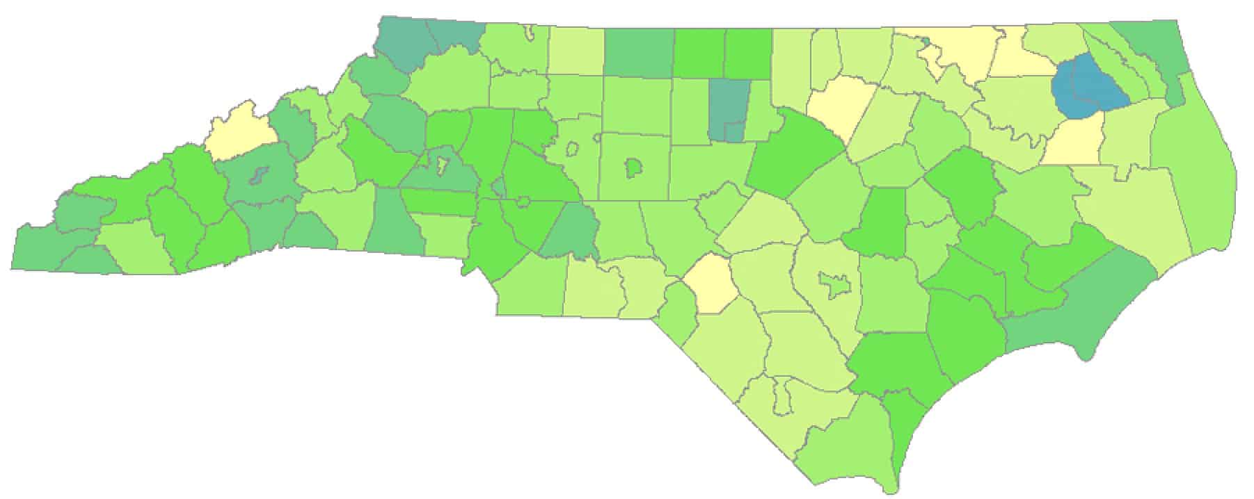 Trend in teachers with National Board Certification in North Carolina