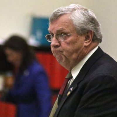 Rep. Craig Horn answering questions at Tuesday's meeting of the House Appropriations Committee (Photo Credit:Alex Granados)