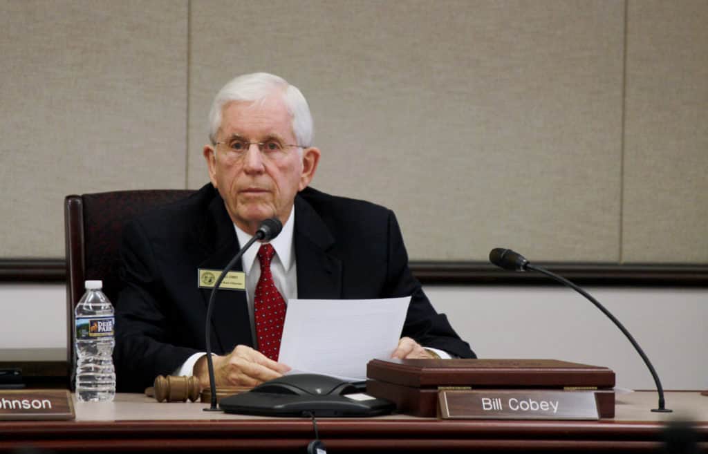 North Carolina State Board of Education Chair man Bill Cobey spoke with Carolina Journal about a Dec. 28, 2017 closed session vote, citing attorney/client privilege as reason to withhold the board's voting record. (Photo Credit: Kari Travis/Carolina Journal)