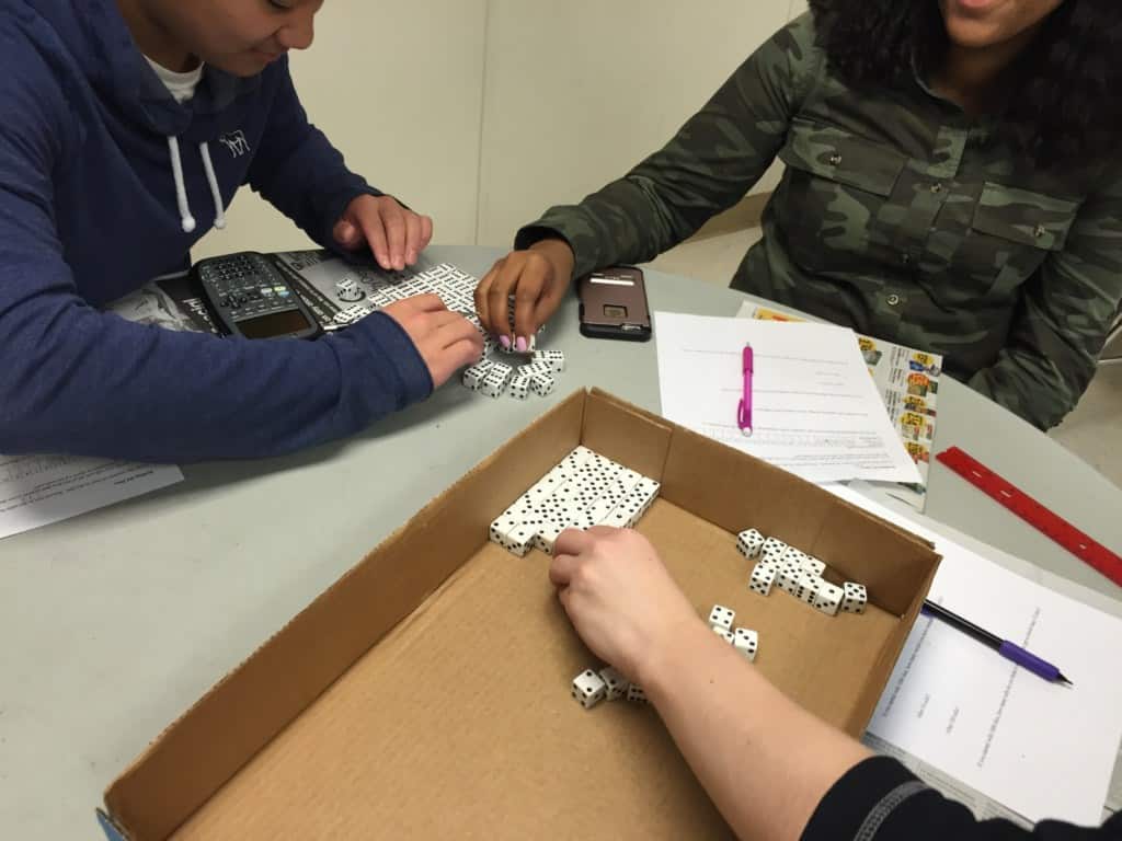 Students in Mr. Ferguson's Math 1B class at Leesville Road High School in Raleigh develop exponential models through a series of exploratory labs.