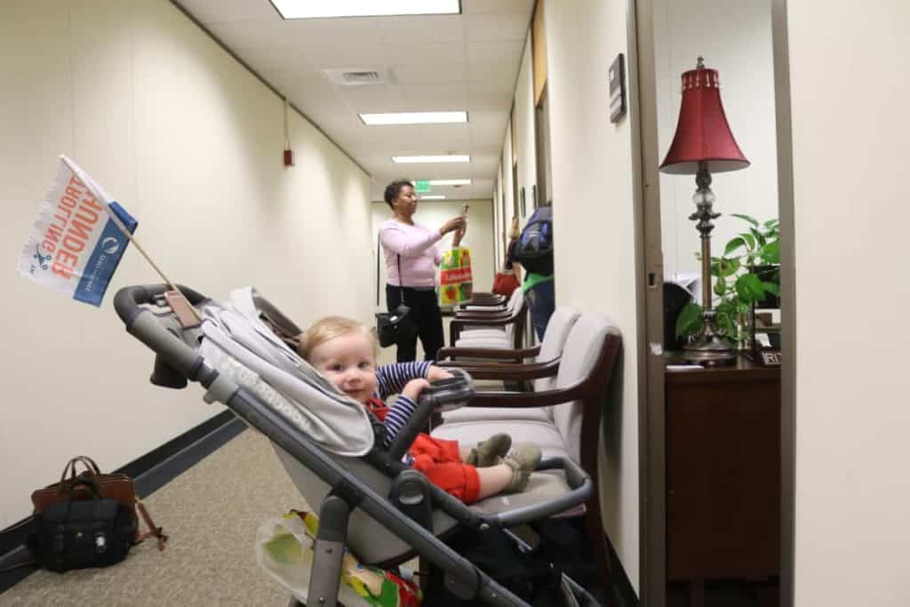 Strollers descend on Raleigh to push for policies supporting infants