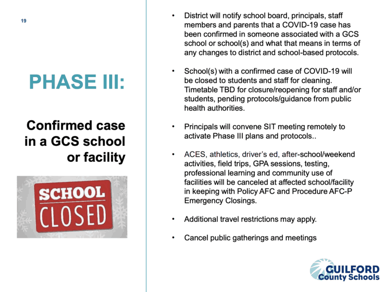 Guilford County Schools releases coronavirus plan EducationNC