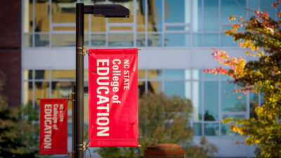 university flag for college of education at nc state