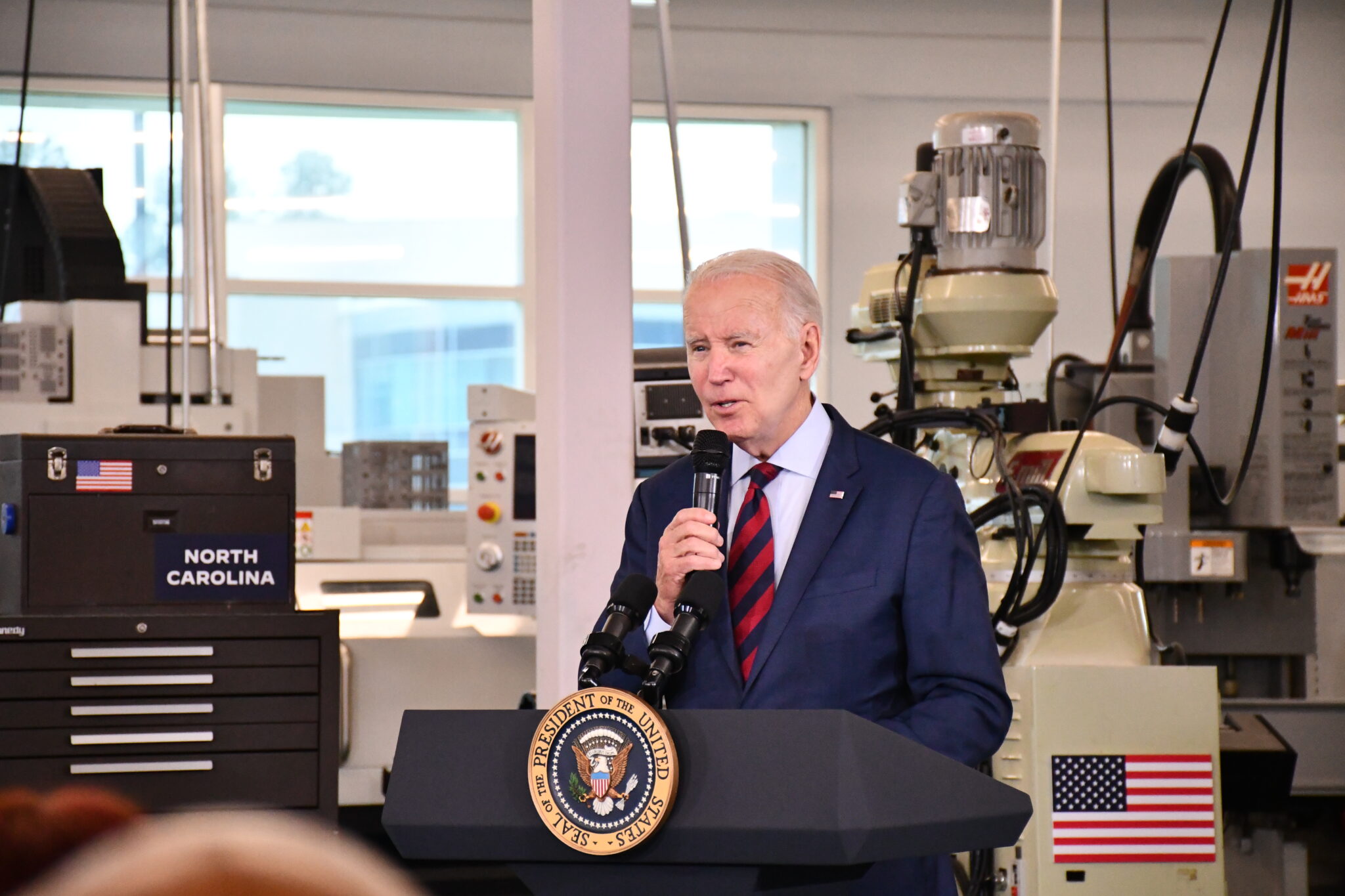 President Biden Visits Nash Community College EducationNC