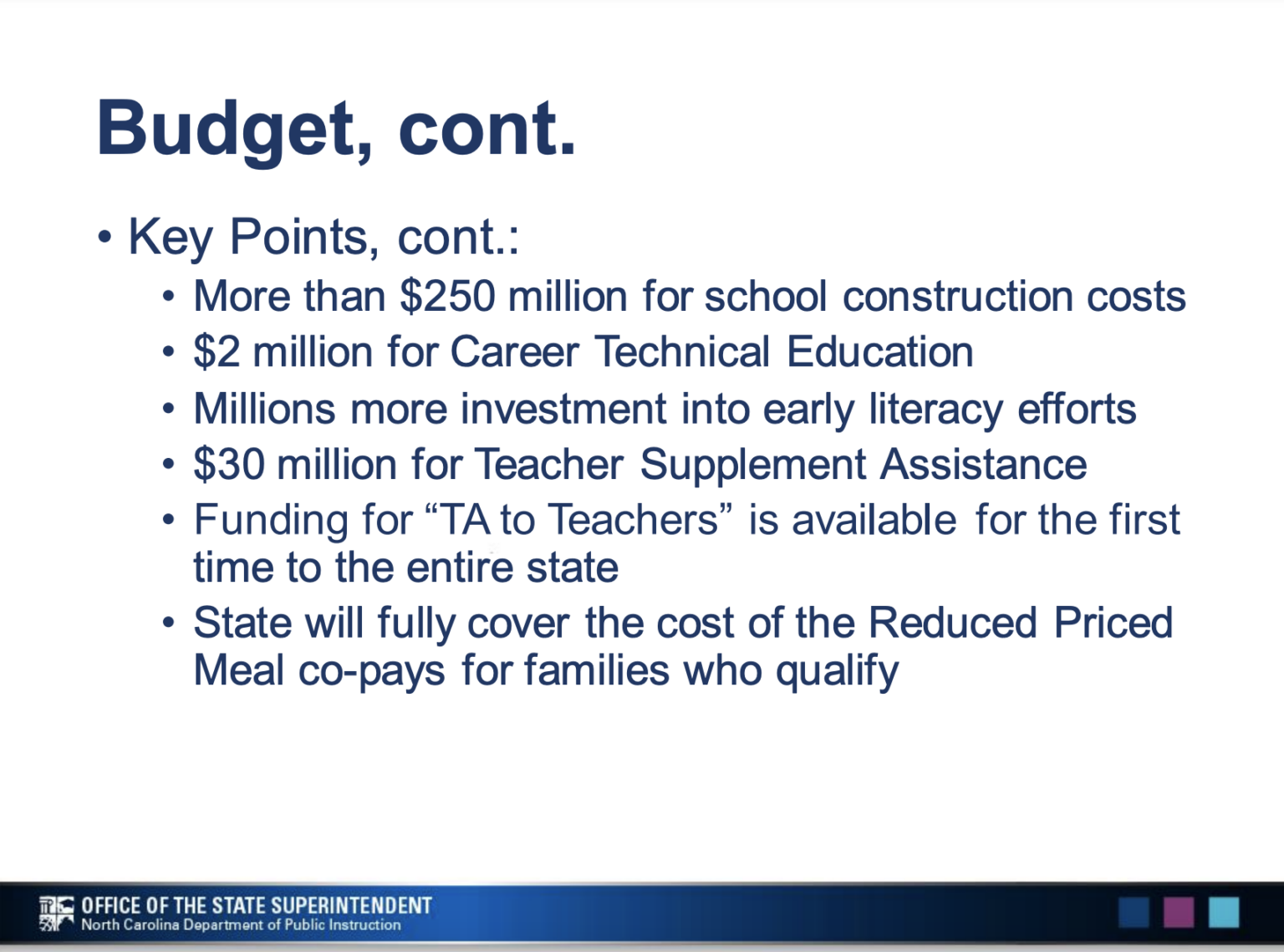 State Board of Education discusses new budget implications - EdNC
