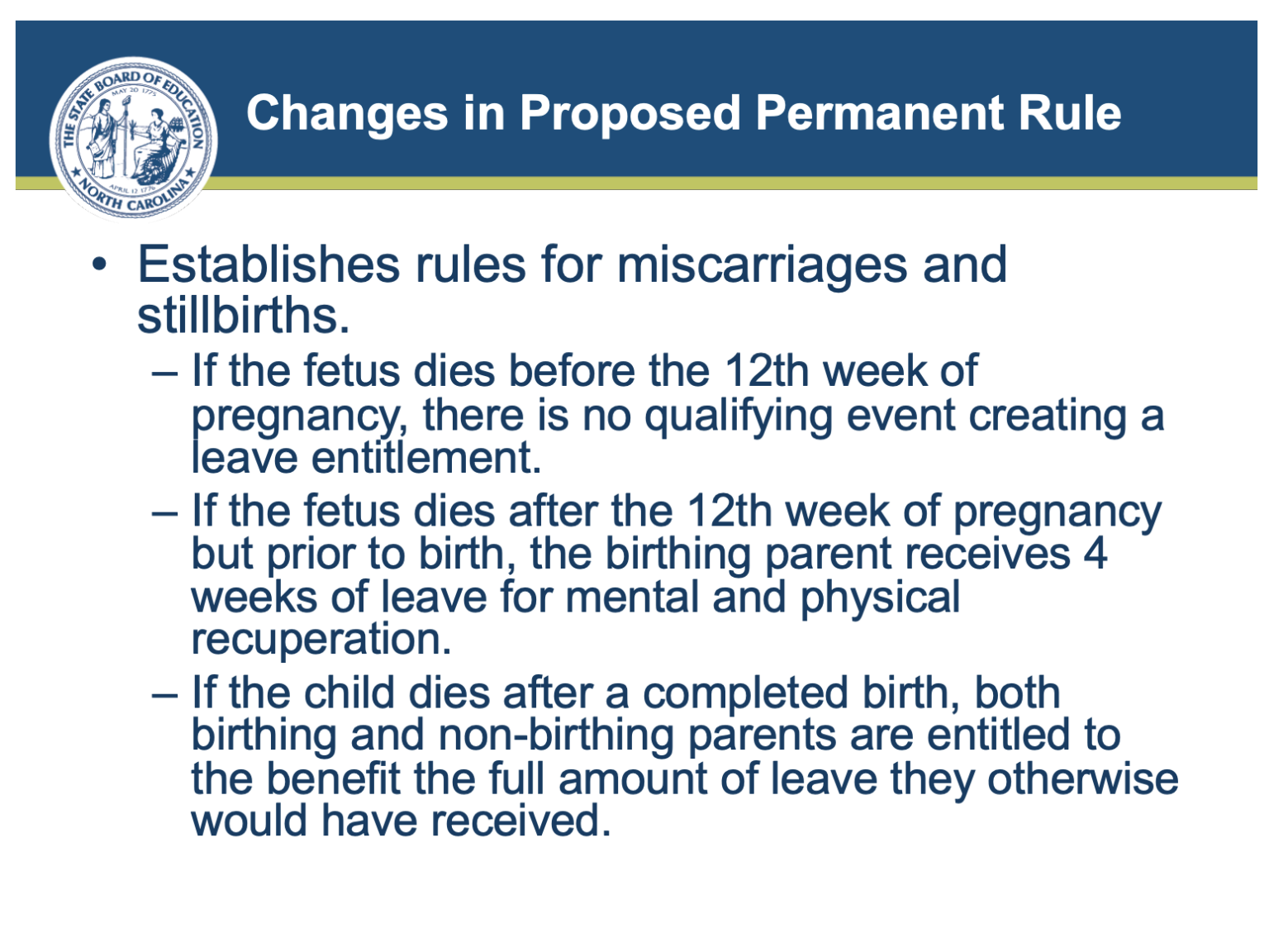 What is North Carolina's paid parental leave policy for teachers? - EdNC