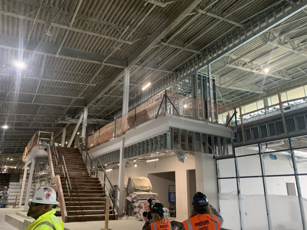 large staircase in a construction site