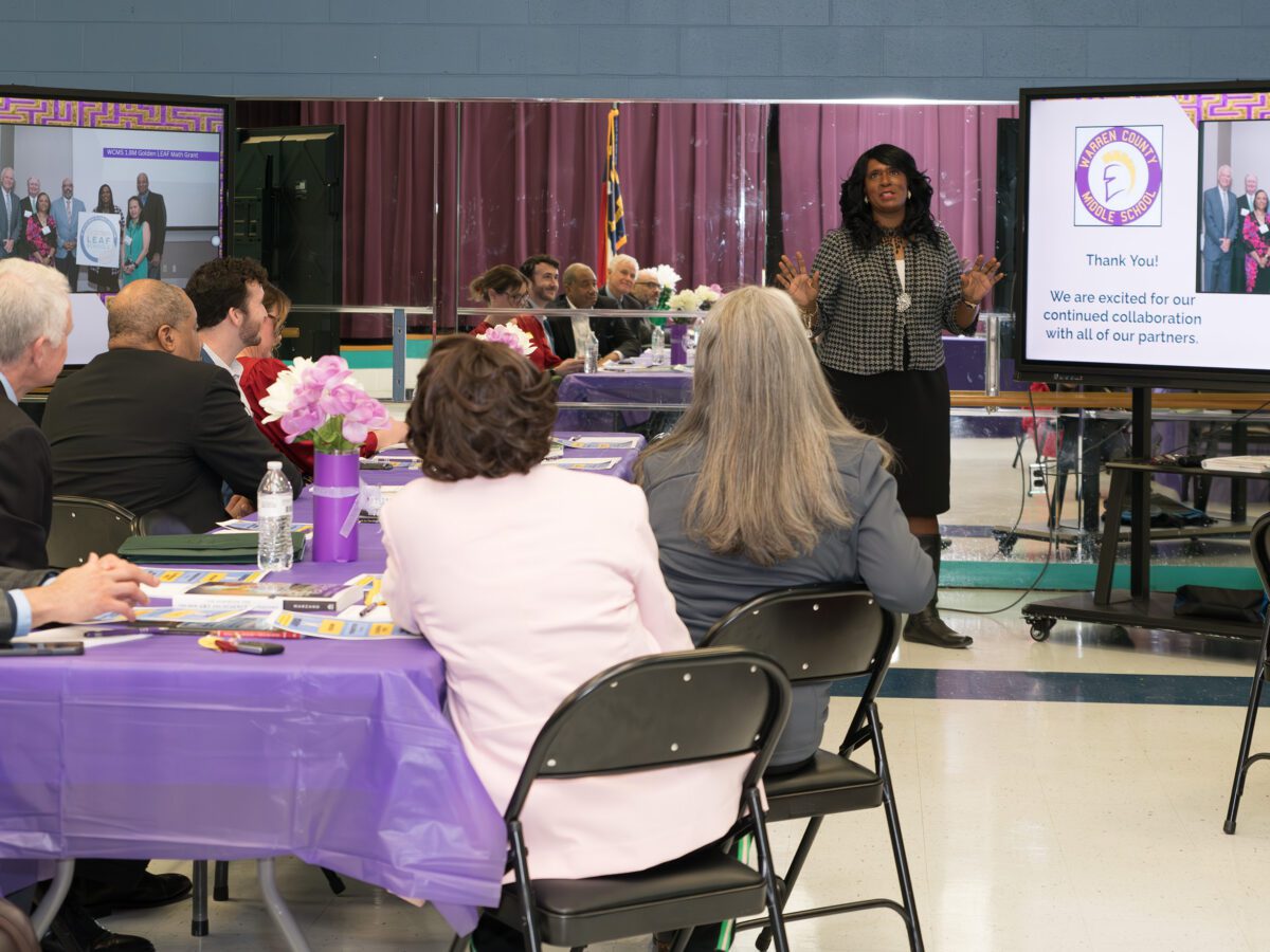 woman standing in front of room