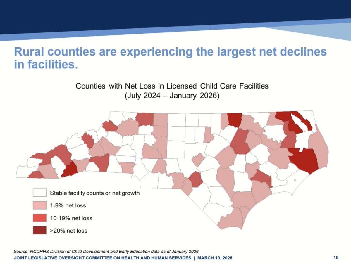 NC child care capacity projected to hit record low in 2027 - EdNC