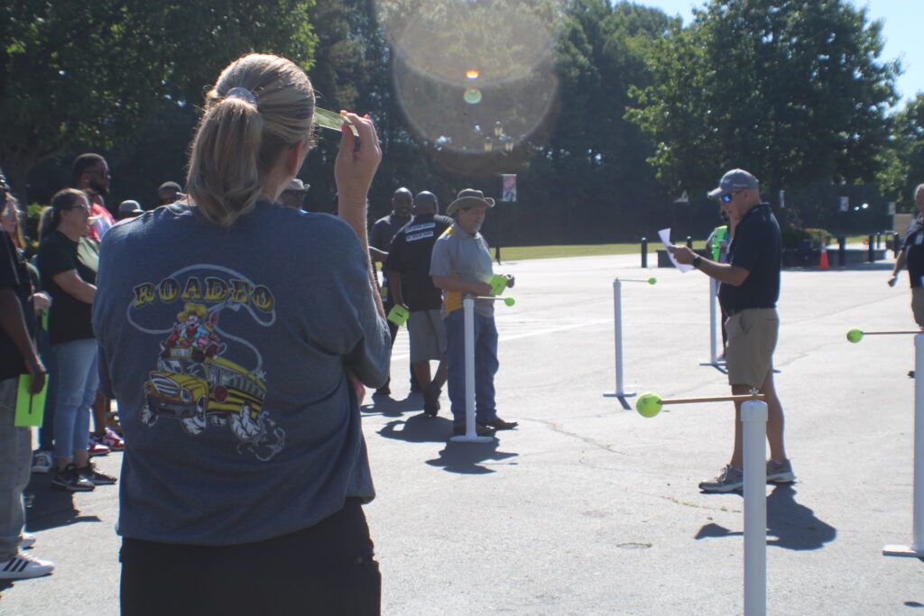 people standing in a circle