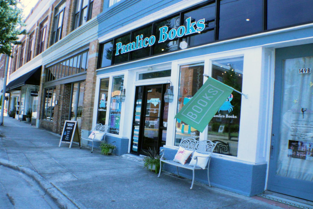 the store front of Pamlico Books
